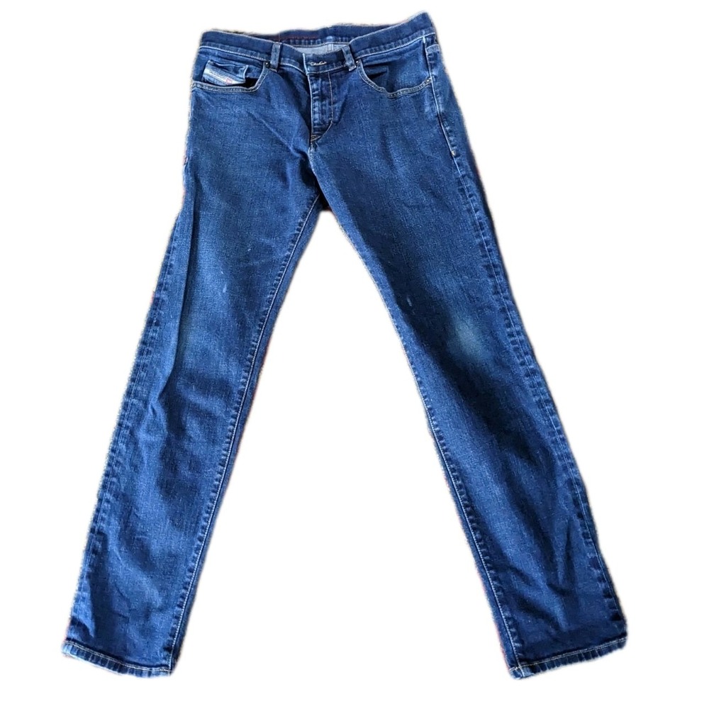 Diesel Men's D- Strukt 2019 Jeans Dark Blue Wash Contemporary  Slim‎ Cut 34/32.